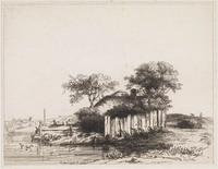 TvB G 2318
<br/>
Boerderij met witte planken
<br/>
<em>Marvy, Louis (XIX)</em>